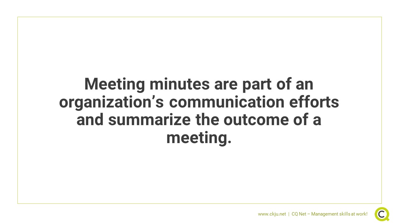 Meeting Minutes: Why they are still important and how to write