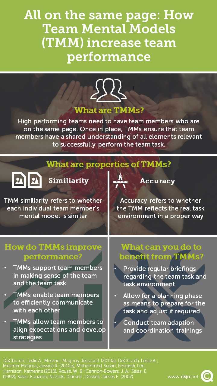 Team Mental Models improve team performance